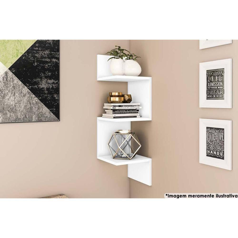 Prateleira de Quarto AM 3079 Branco - Movelbento