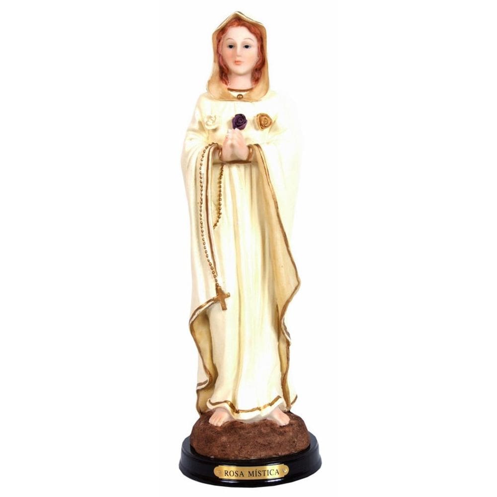 Escultura Rosa Mistica 14Cm