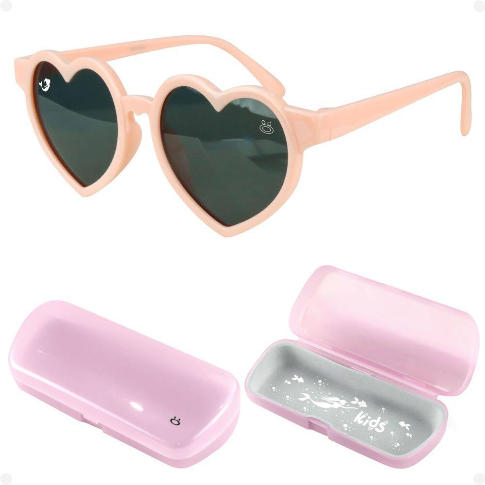 oculos sol infantil vintage coração sereia menina social