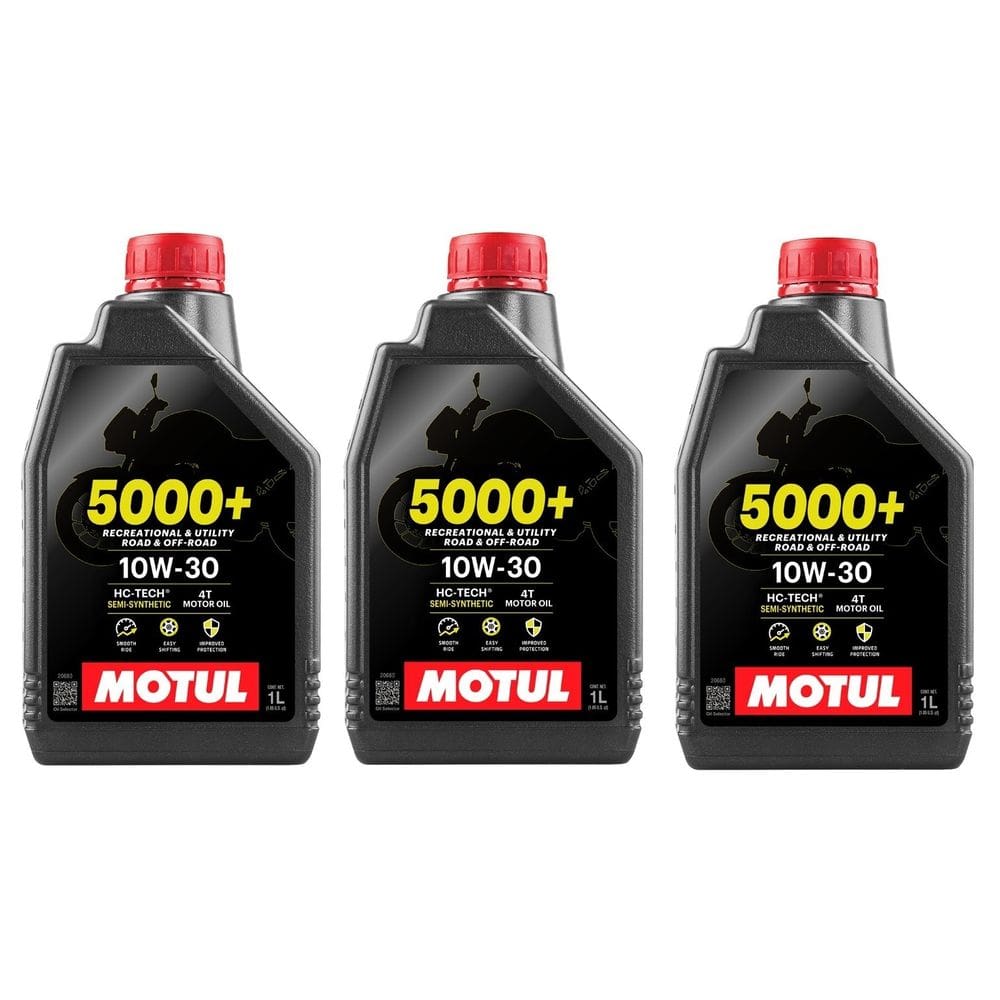 Kit Oleo Motor Motul 5000 10w30 Semissintético Com 3 Litros