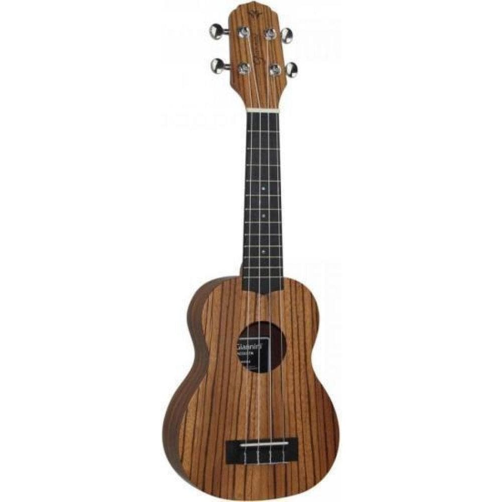 Ukulele Soprano Acústico Zebra Natural Giannini