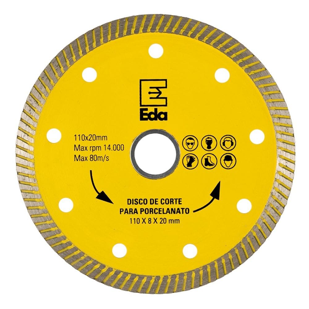 Disco Diamantado Porcelanato 110MMX20MM EDA 0QE