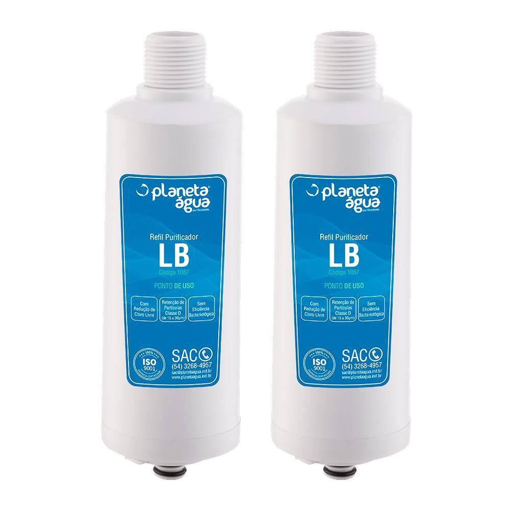 Kit 2 Refil Filtro Planeta Água Lb Libell Acqua Flex
