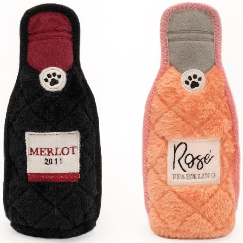 Pelucia Com Apito Z-Stitch Happy Hour Crusherz Pack 2 ZippyPaws Para Cães - Merlot e Rosé