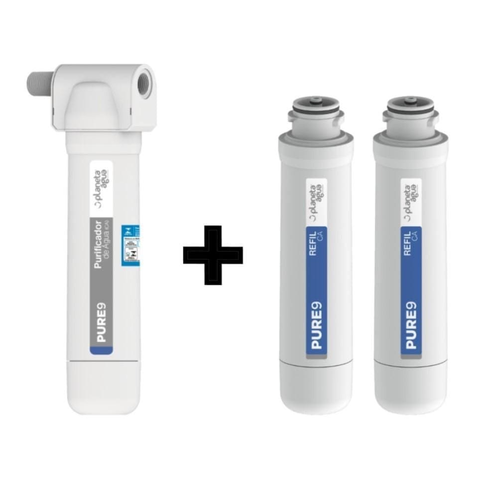 Filtro Purificador Água Planeta Água Pure9 Reduz O Cloro + 2
