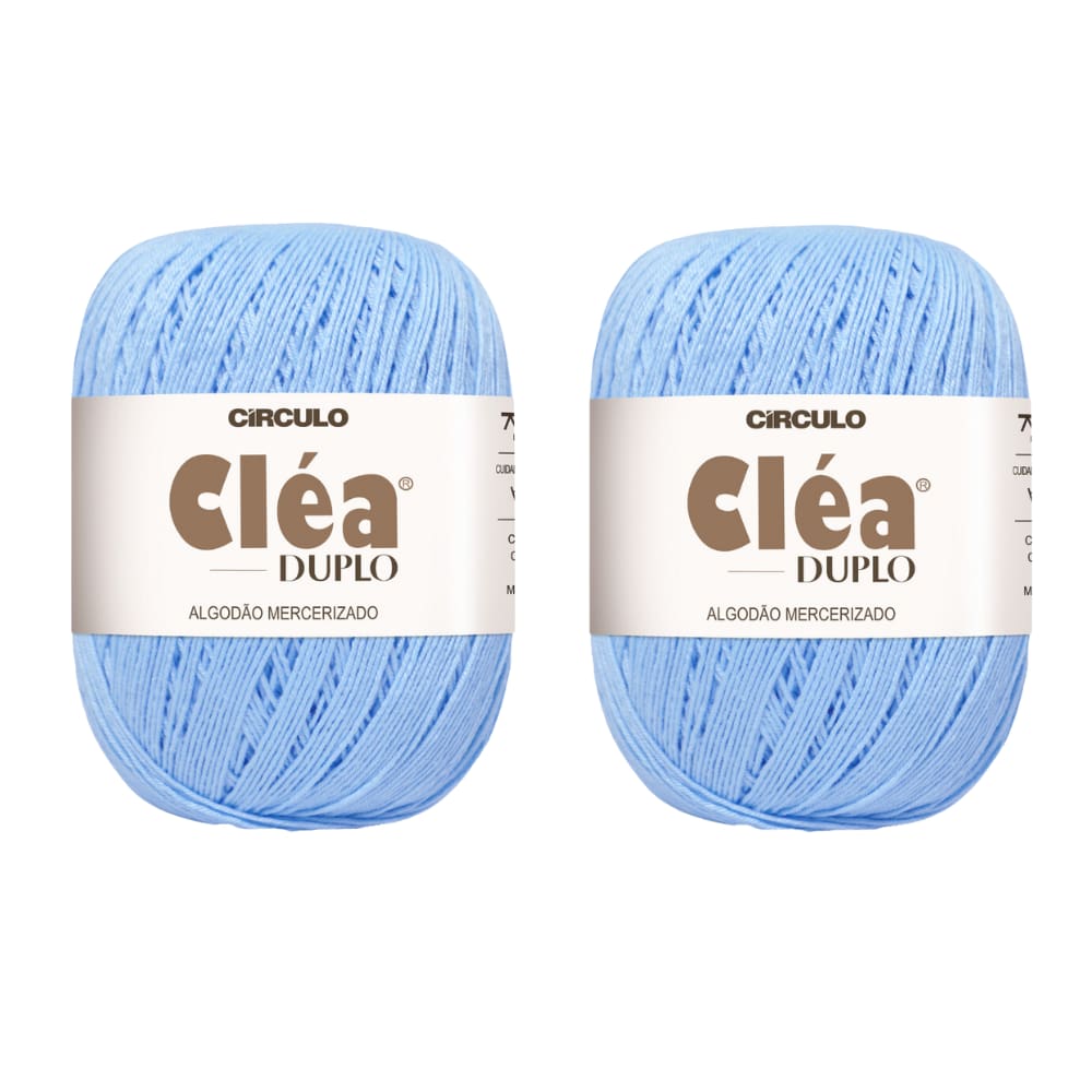 2 Fios Circulo Cléa Duplo 8/4 Com 100g Croche - Cor 2137 - Hortênsia