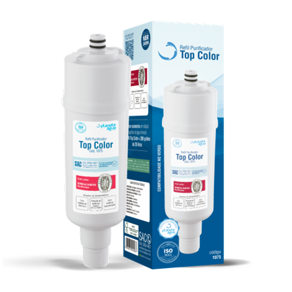 Refil Purificador Top Color Planeta Água