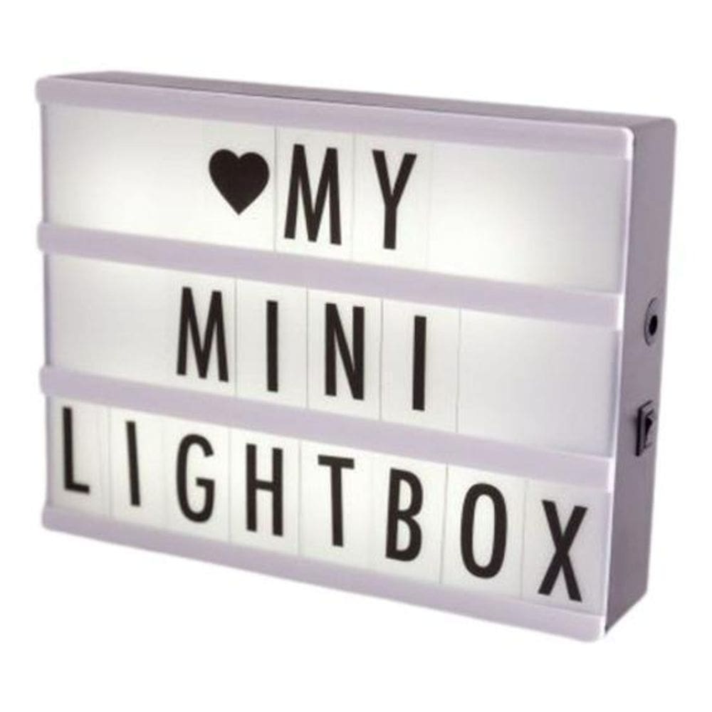 Luminaria Painel Letreiro Light Box A5 96 Letras/Números