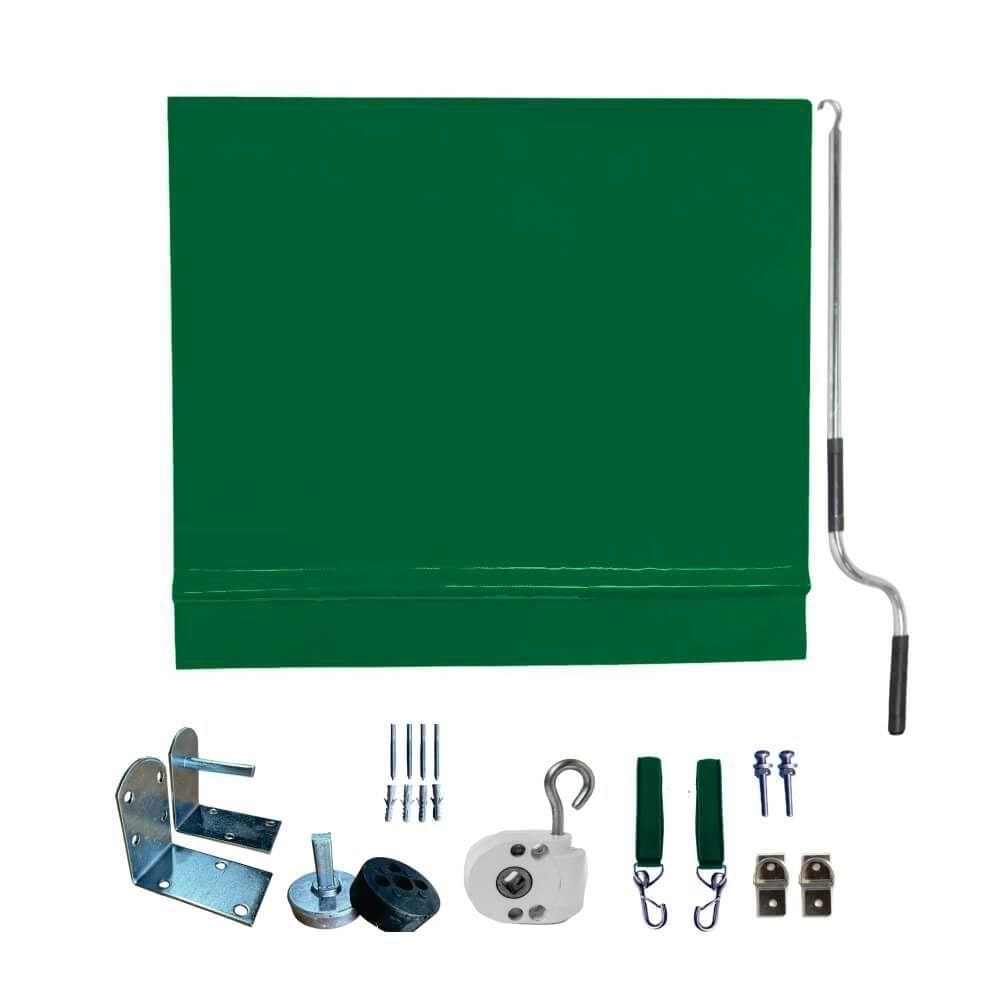 Toldo Cortina Verde - 2,30m X 2,30m - Kit Completo
