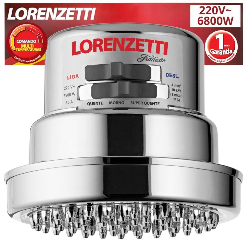 Chuveiro Tradição 6800w 220v Lorenzetti