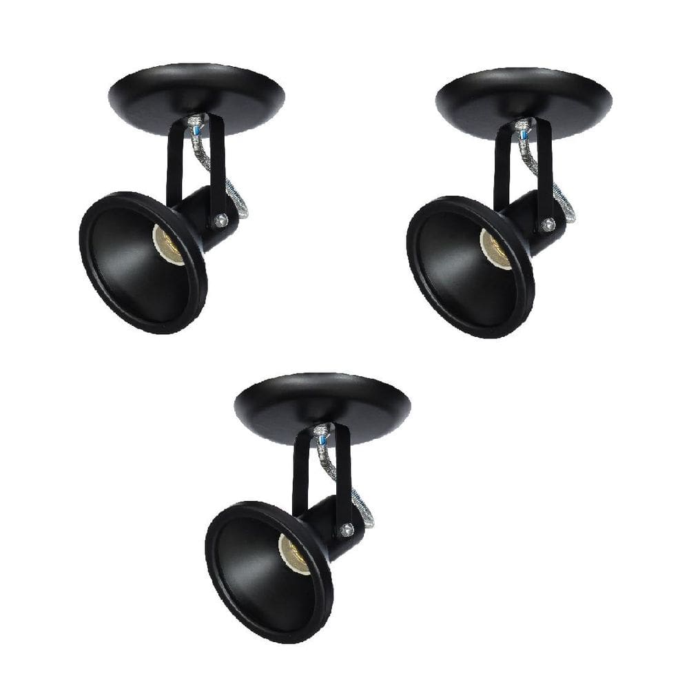 Kit 3x Spot Par20 Par30 Bulbo Led 535/1 Hiperlight Preto