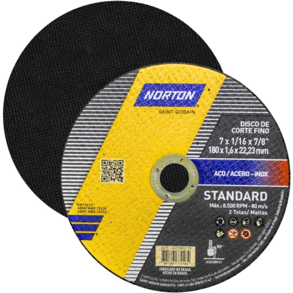 Disco De Corte Standard 180X1.6X2 Norton