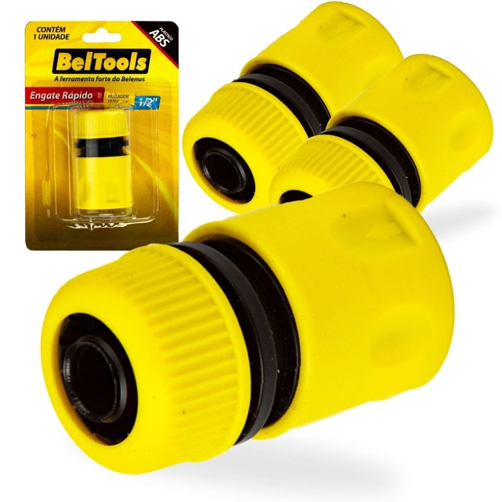 3 Engates Rápidos Para Mangueiras 1/2  BELTOOLS