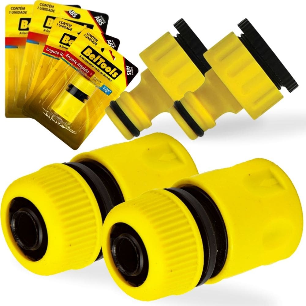 Engate Rápido 1/2 Para Mangueira 2 Macho E 2 Femea Beltools