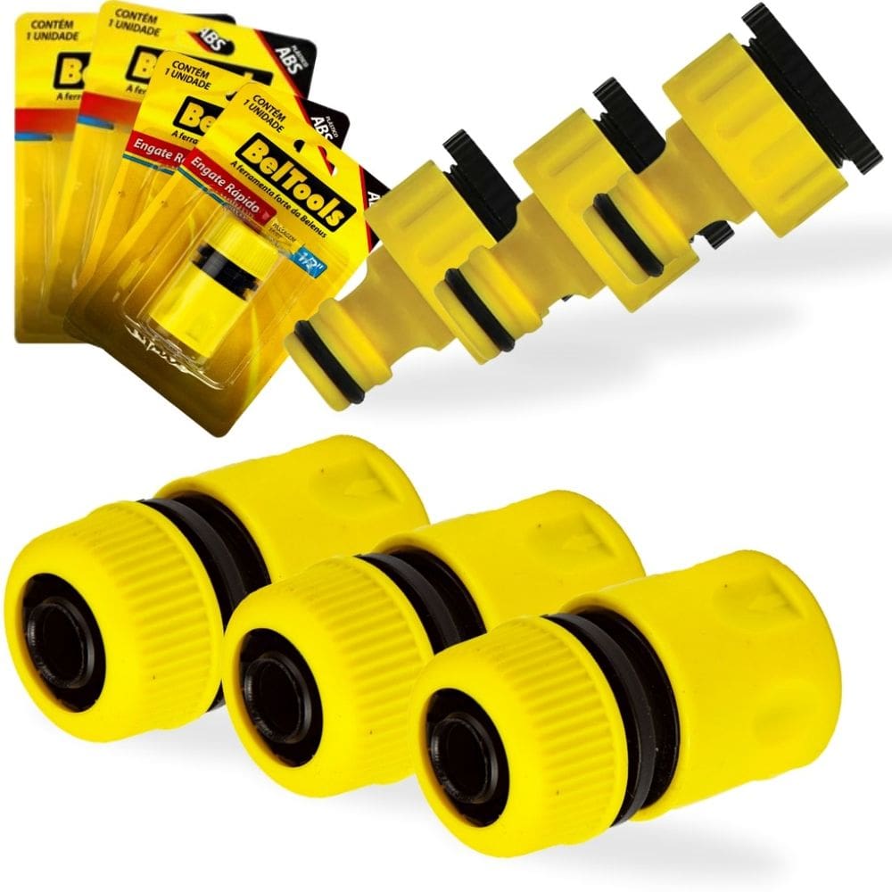 Engate Rápido 1/2 Para Mangueira 3 Macho E 3 Femea Beltools