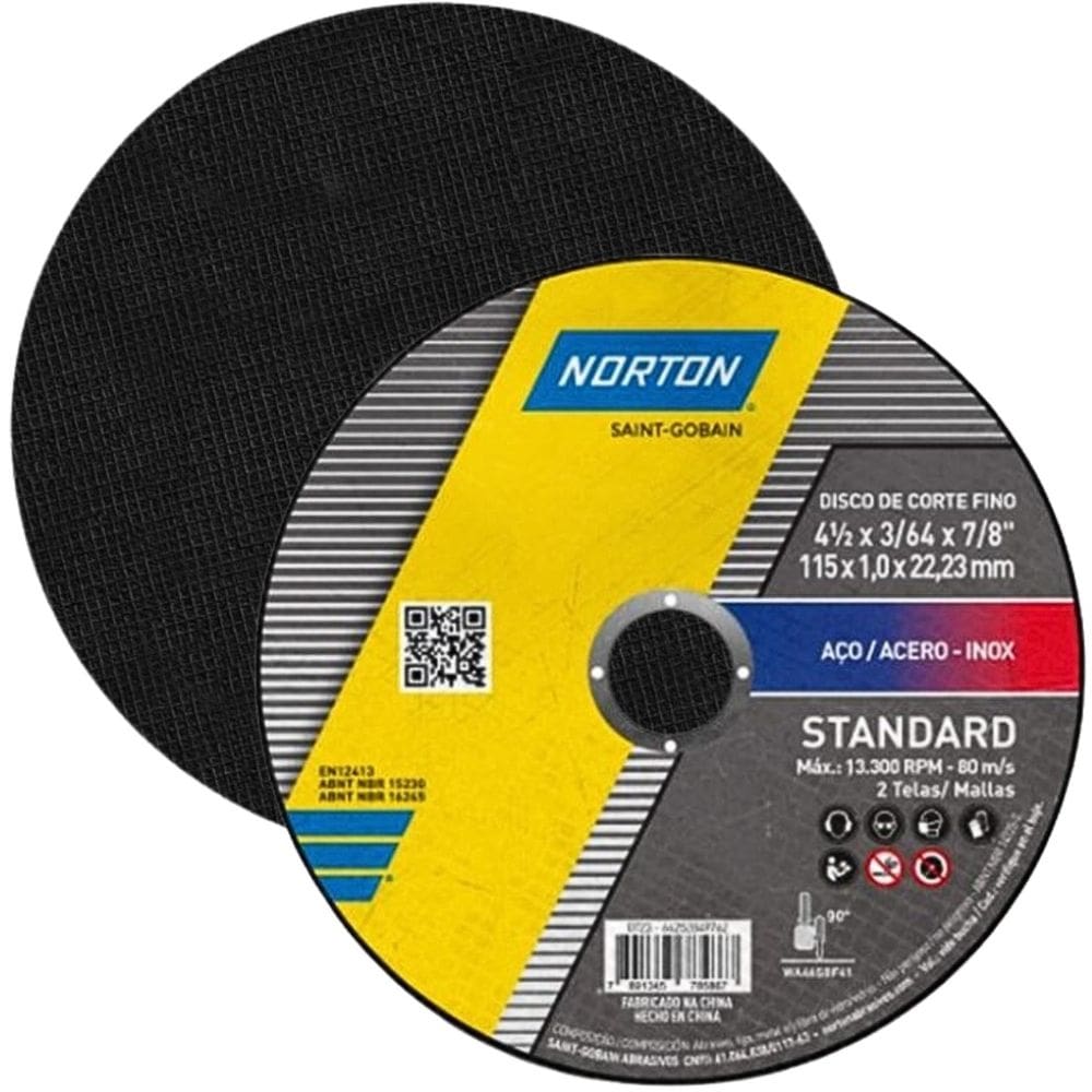 Disco De Corte Standard 115X1.0X22.23 Norton