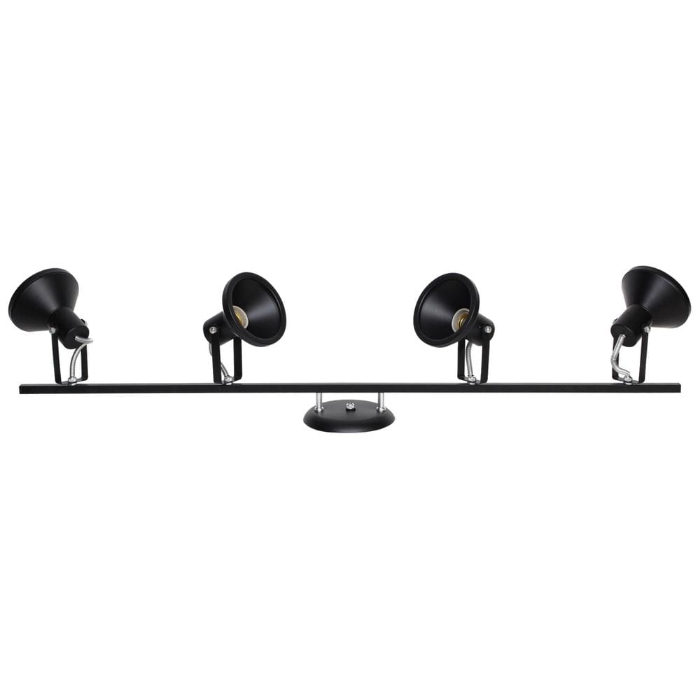 SPOT Sobrepor EM Aluminio E27 535 4 TRILHO Preto HiperLight