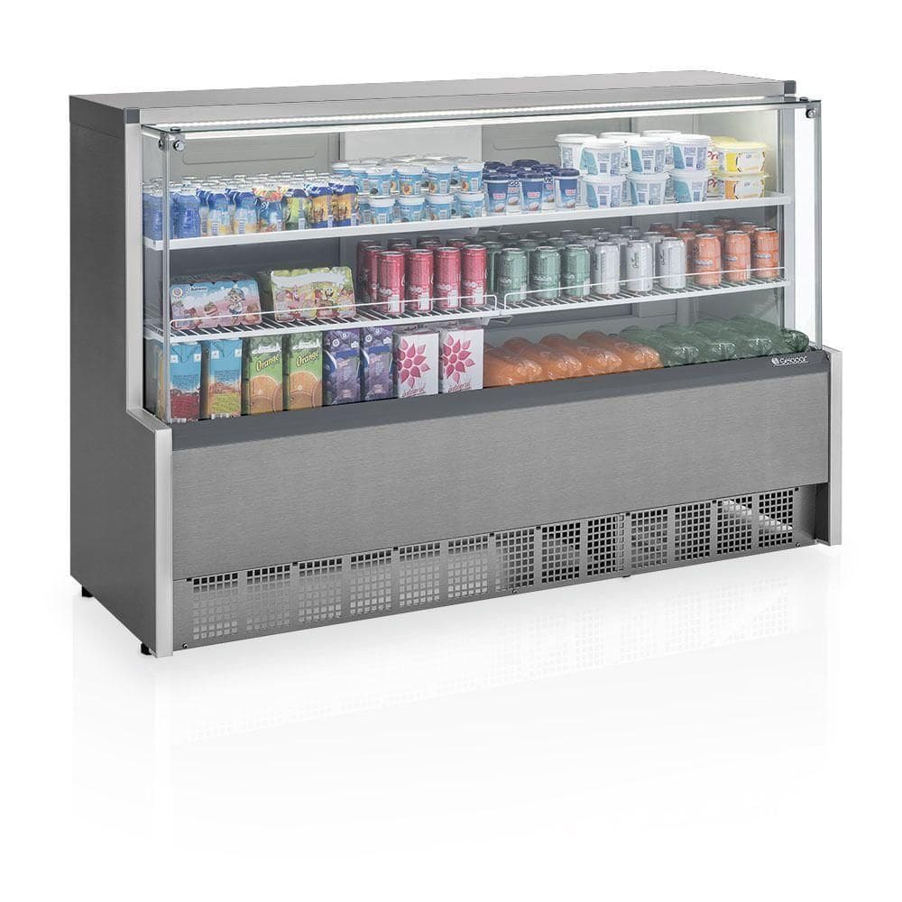 Balcão Refrigerado Gpsa175r Gelopar Aurora 1 Placa Fria 1,75mt Tipo Inox 220v