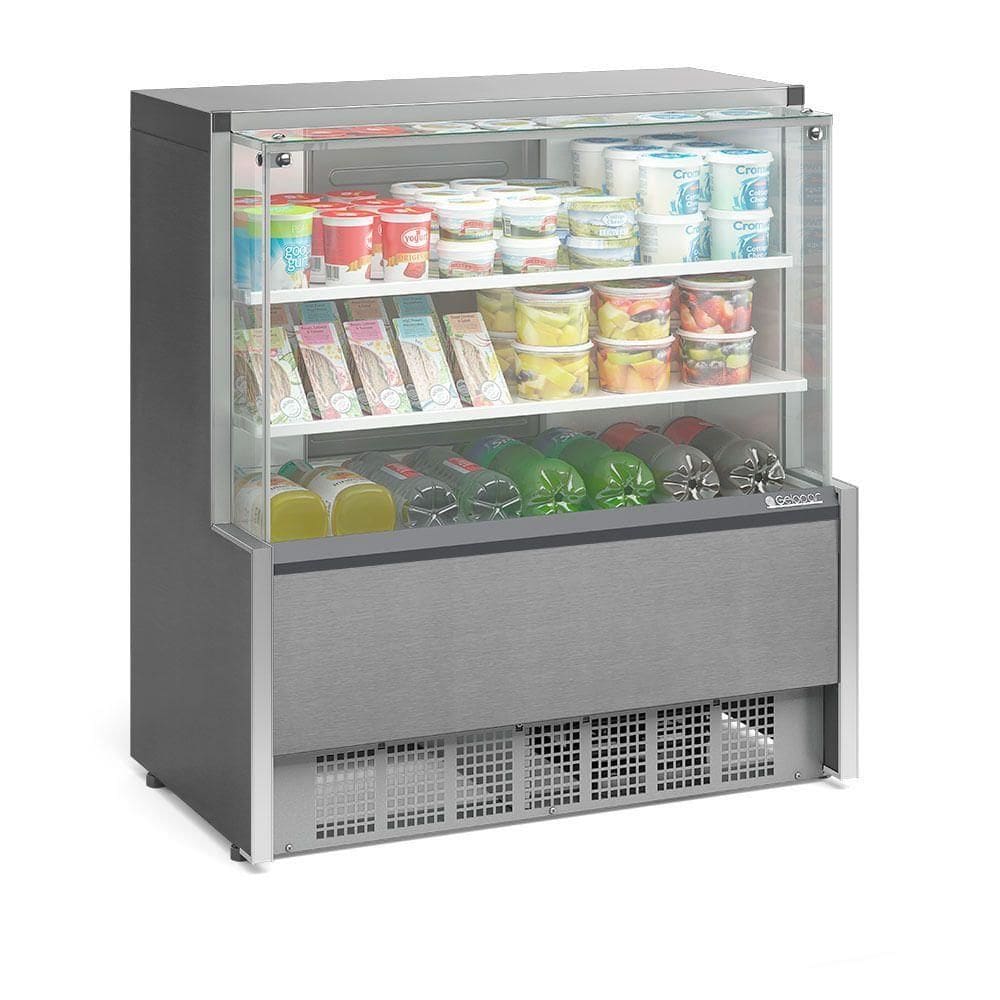 Balcão Refrigerado 2 Placas Frias Gpda110r Gelopar Aurora 2 Placa Fria 1,07mt Tipo Inox 110v