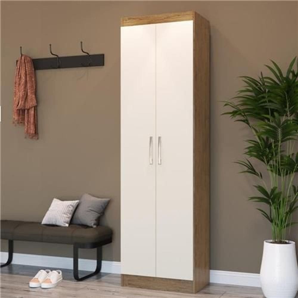 Roupeiro Multiuso 2 Portas marrom off - Doripel Ibiza 4099