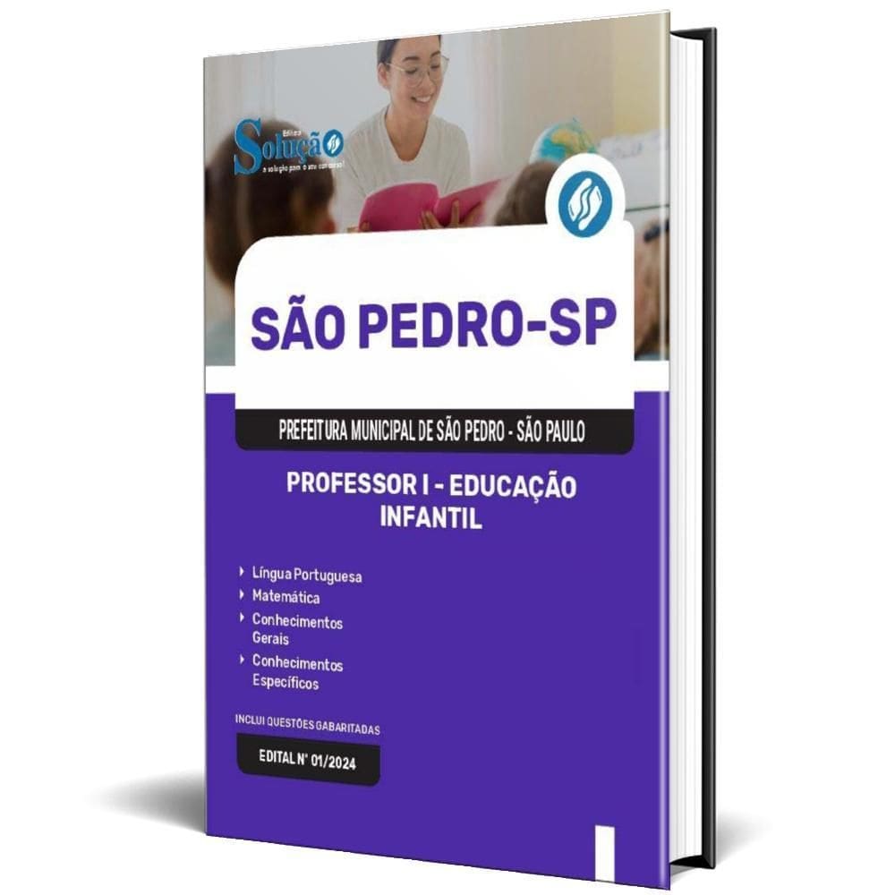 Apostila Prefeitura São Pedro Sp 2024 Professor I Educação