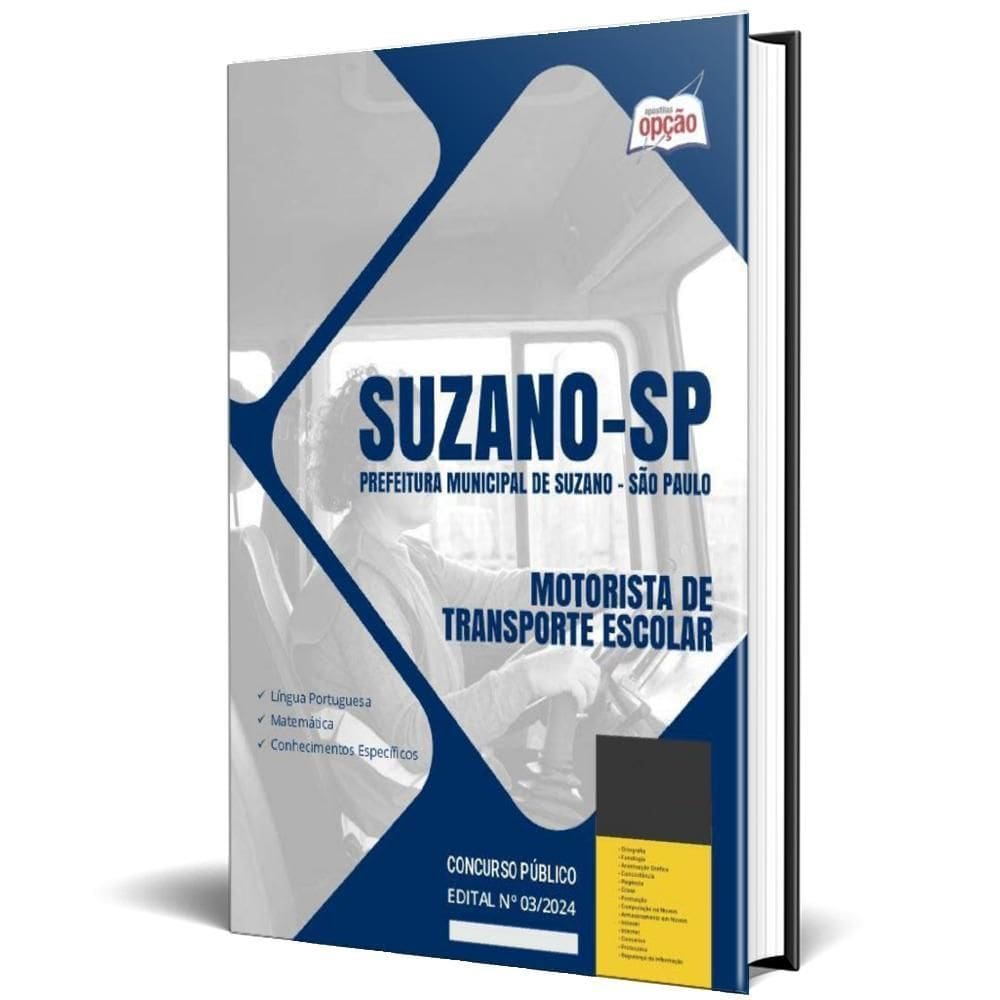 Apostila Prefeitura Suzano Sp 2024 Motorista Transporte