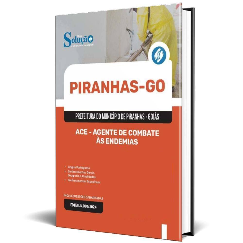 Apostila Prefeitura Piranhas Go 2024 Ace Agente Combate Às