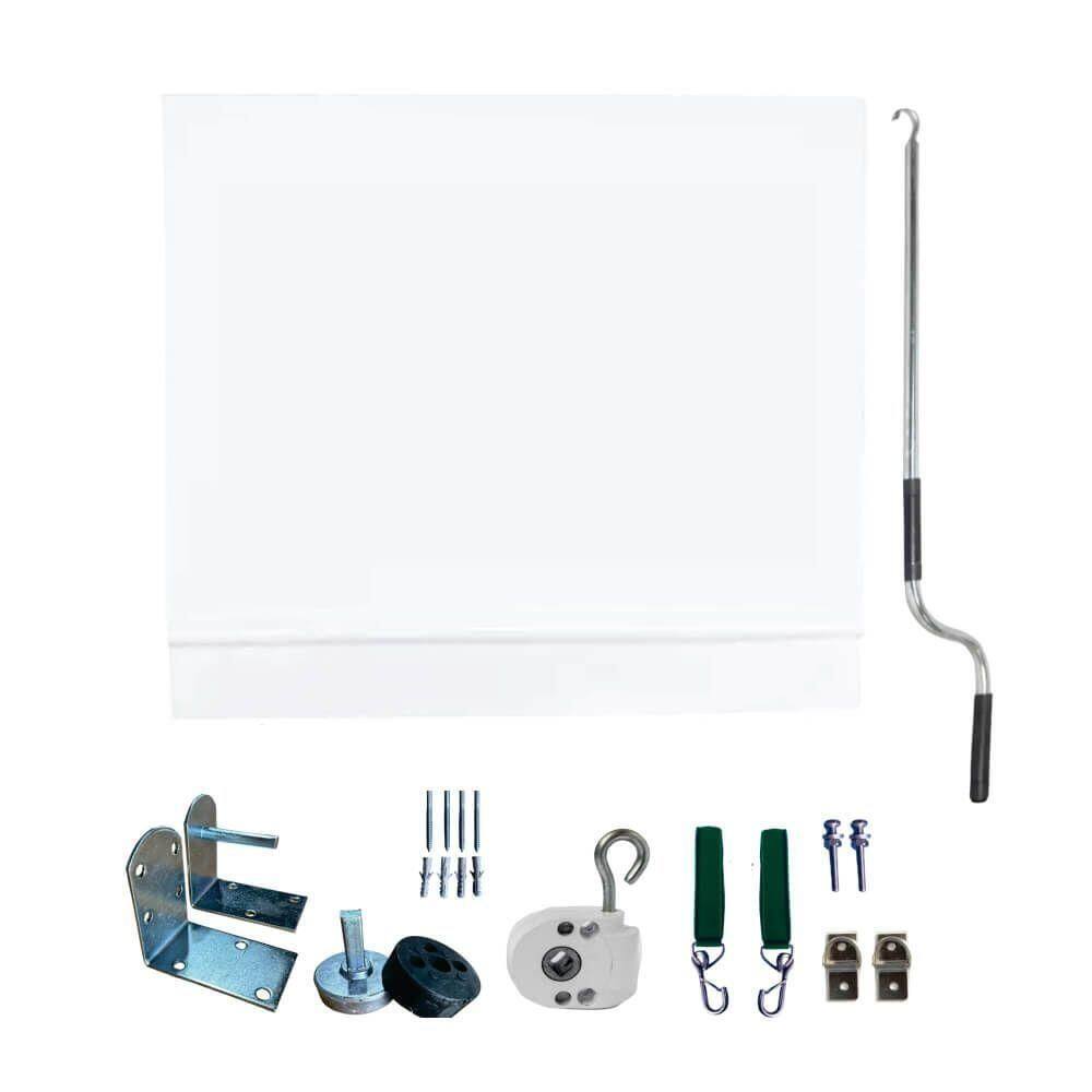 Toldo Cortina Branco - 3,00m X 2,20m - Kit Completo