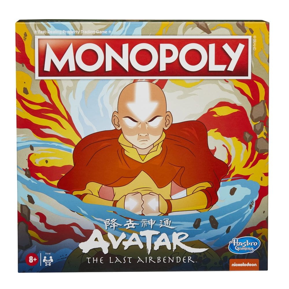 Jogo de Tabuleiro Hasbro Gaming Monopoly Avatar Nickelodeon 8+ Year