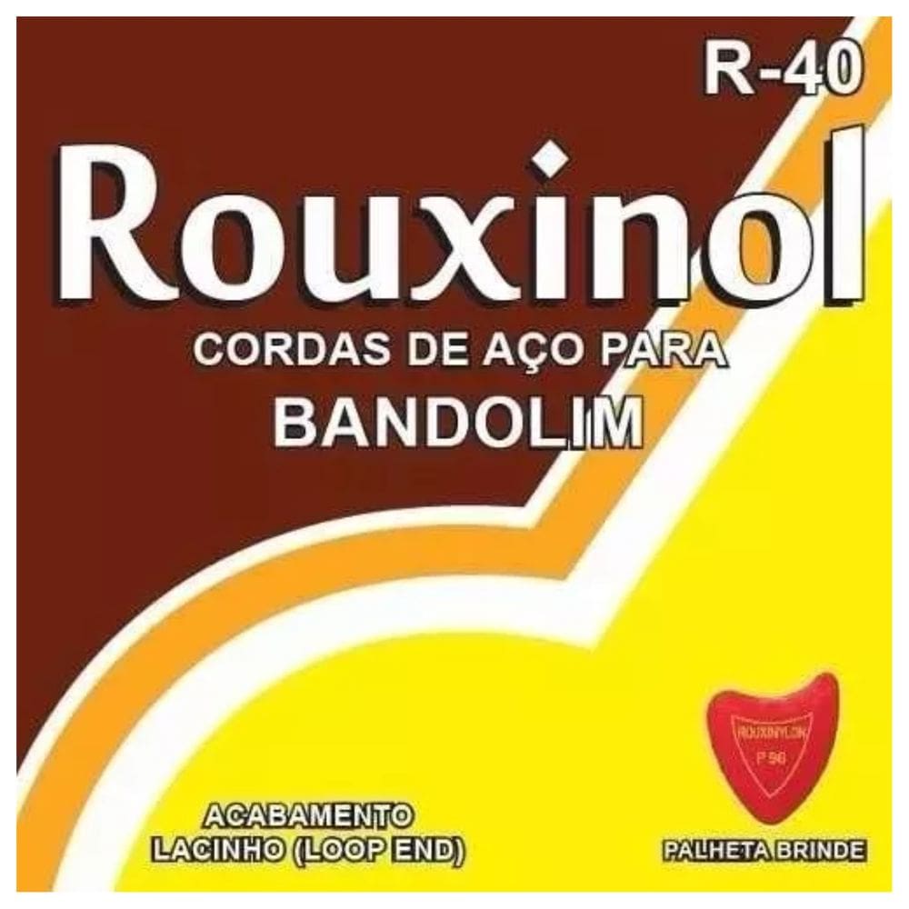 Encordoamento Para Bandolim Aço Rouxinol R-40 + Palheta