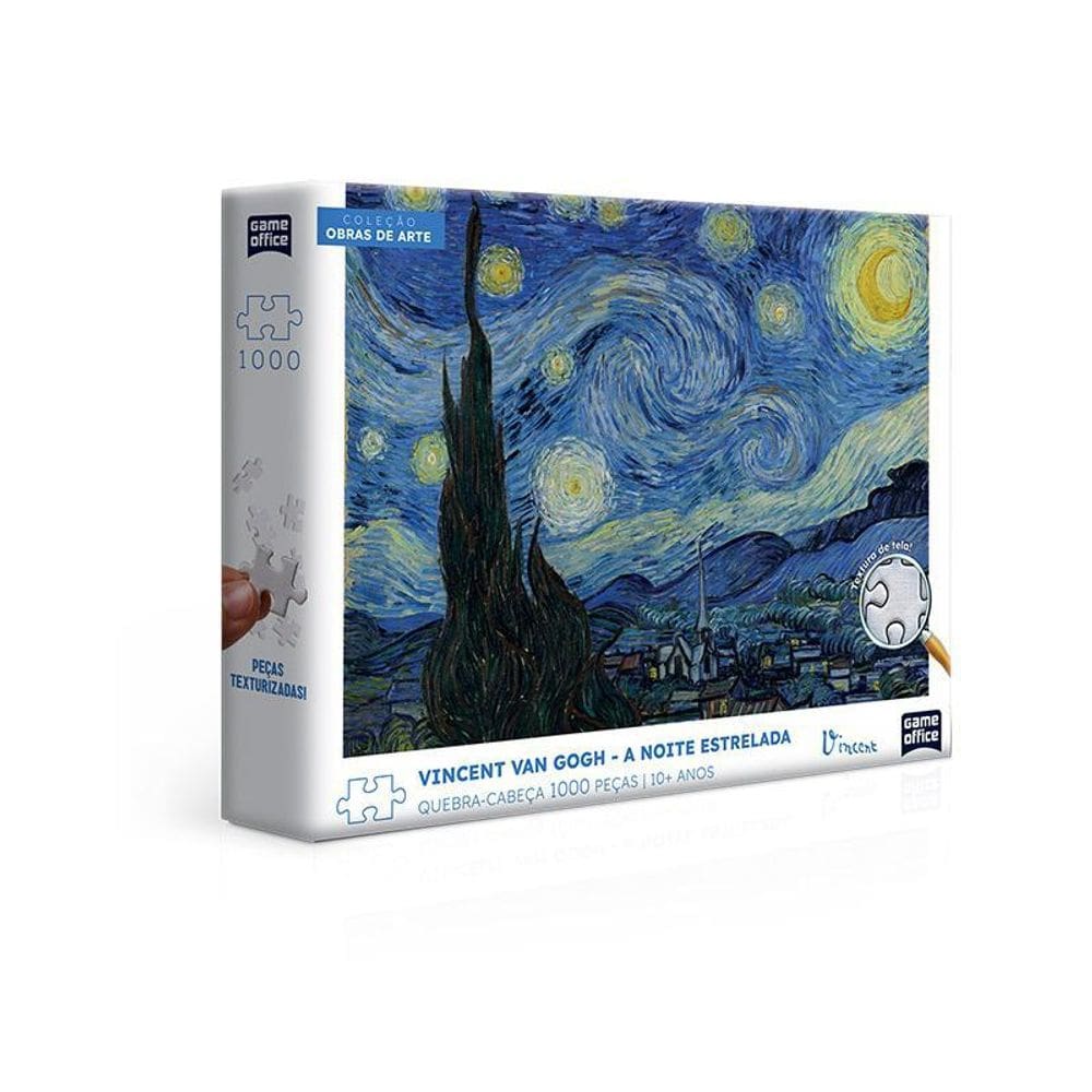 Quebra-Cabeça 1000 Peças Van Gogh A Noite Estrelada