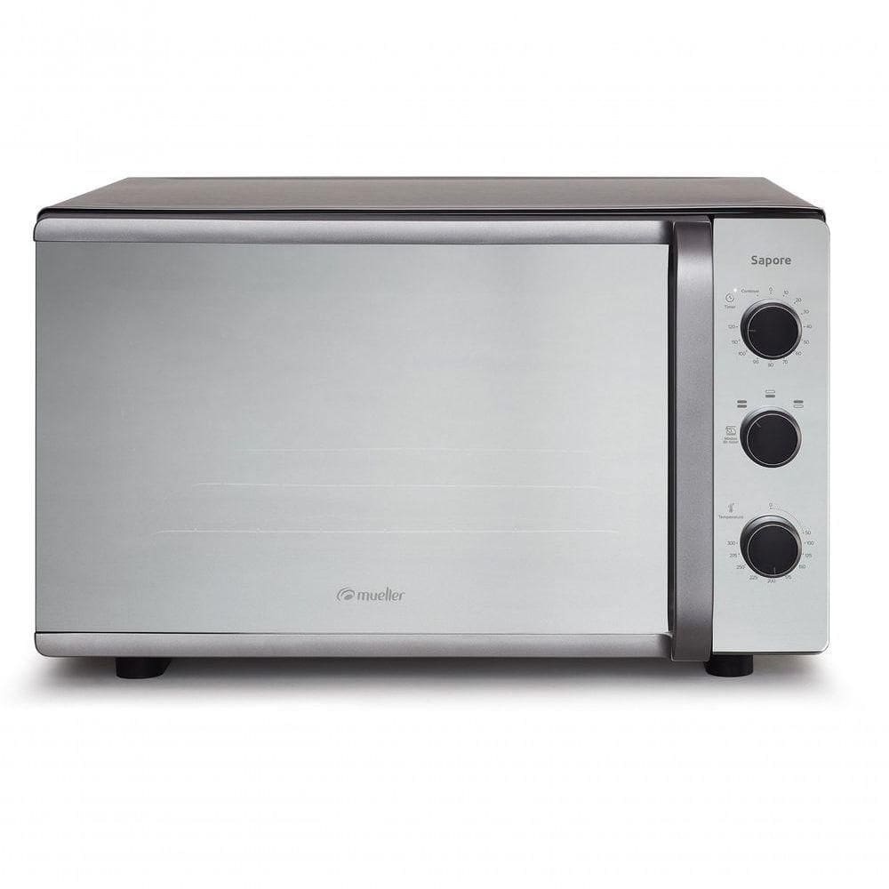 Forno Elétrico De Bancada Mueller Sapore Espelhado Inox 44 Litros 220V