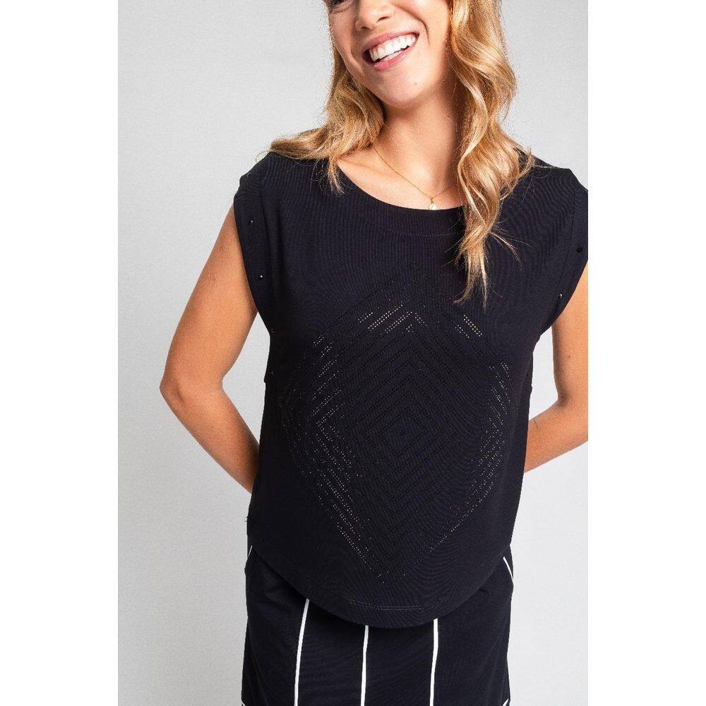 Blusa com brilho losango Virou Moda