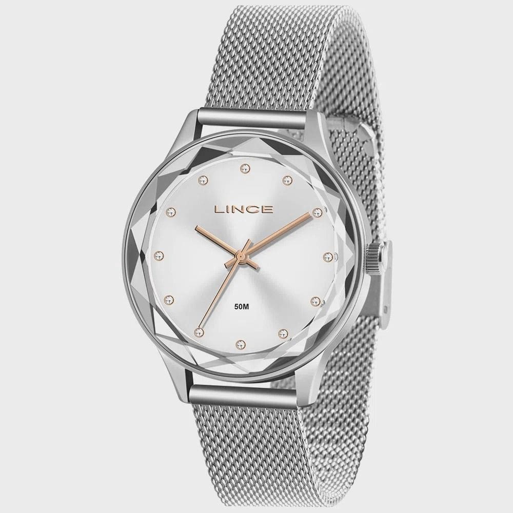 Relógio lince feminino prata esteira LRM4707L S1SX