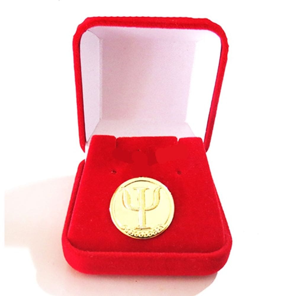 Broche Psicologia Psicologa Folheado A Ouro 18k