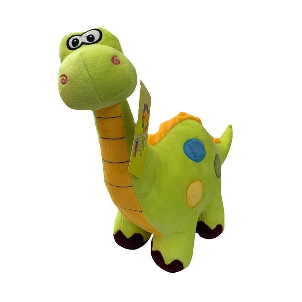 Dinossauro Pescoçudo De Pelúcia Verde 30Cm
