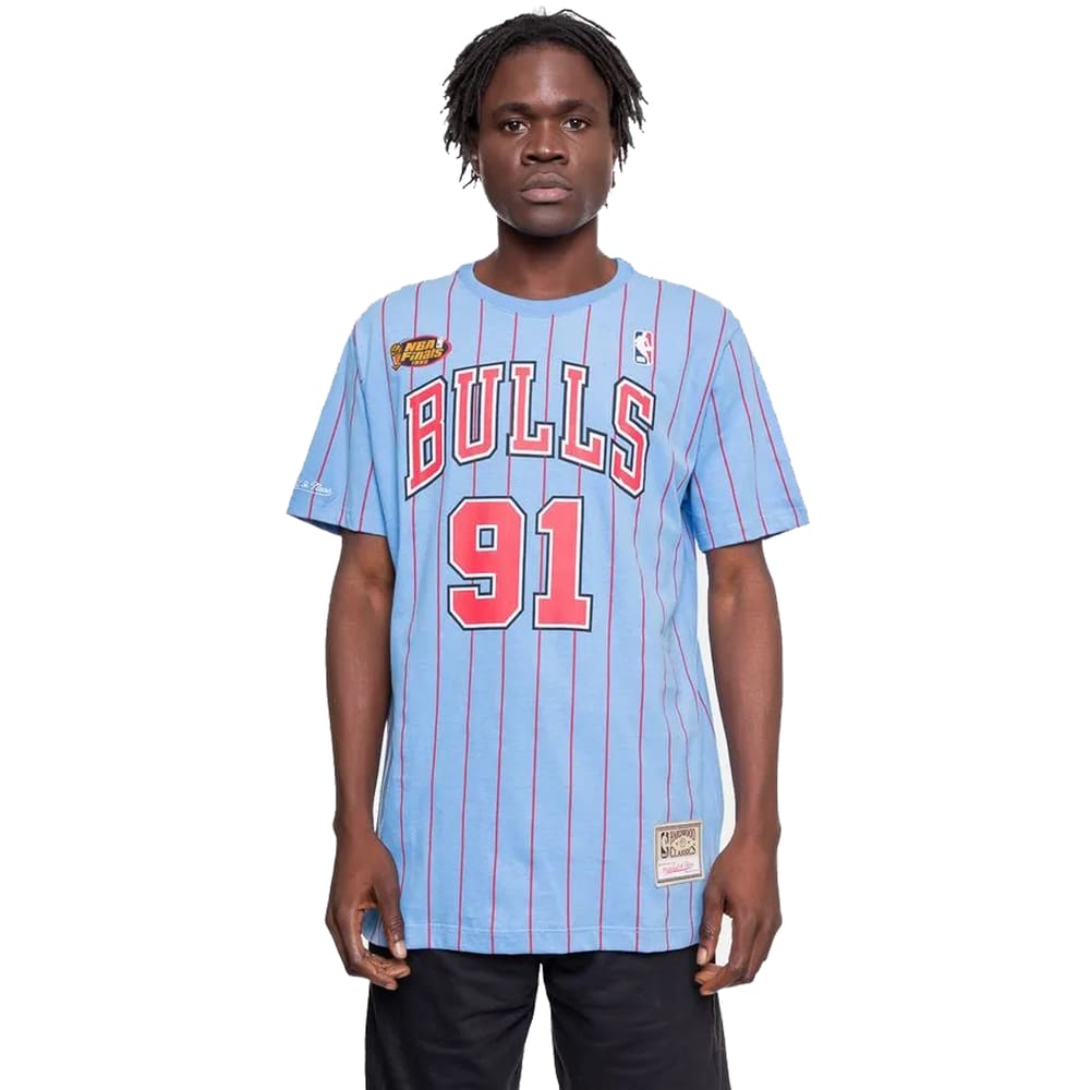 Camiseta Mitchell&Ness Nba Masculina Bulls 91 Dennis Rodman