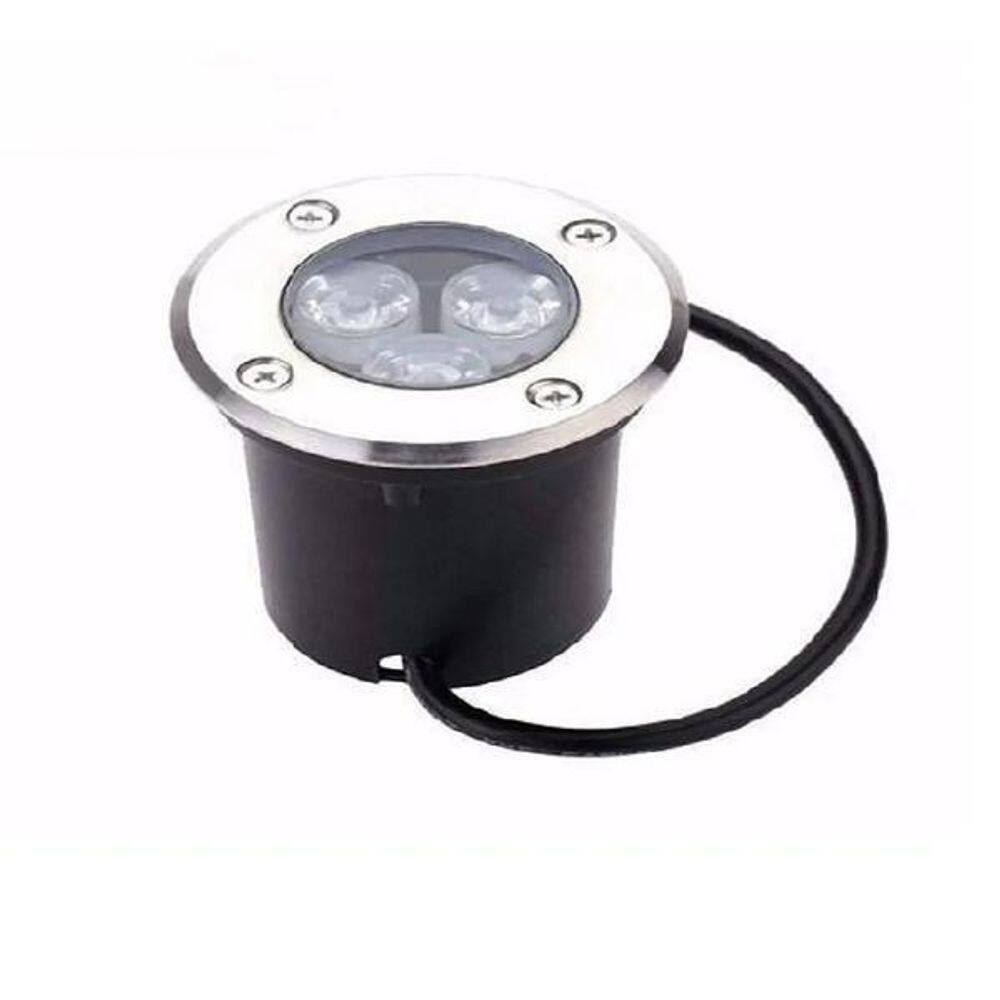 Balizador Luminária Led Embutir 3W Verde Blindado Ip67