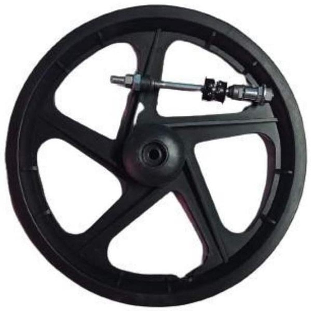 Aro 16 Nylon Infantil Dianteiro, Preto.