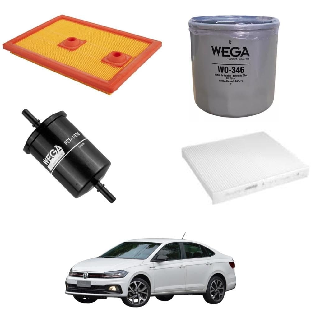 Kit Troca Óleo Virtus TSI 2020 A 2024 WKL304 Wega