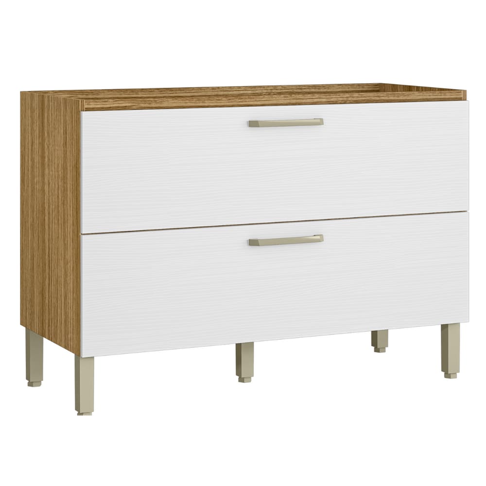 Balcão com 2 Gavetas Niagara Freijó Supremo