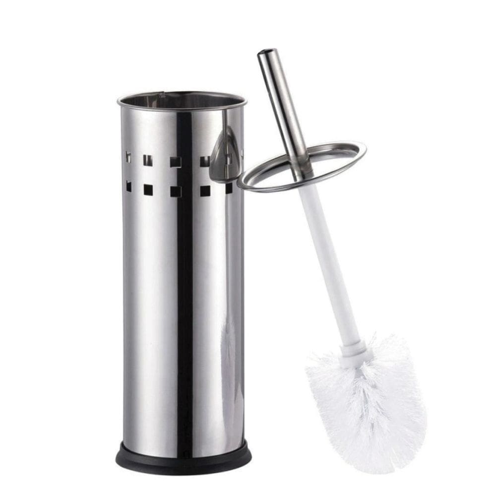 Escova Sanitária 33cm Com Suporte de Inox Para Banheiro