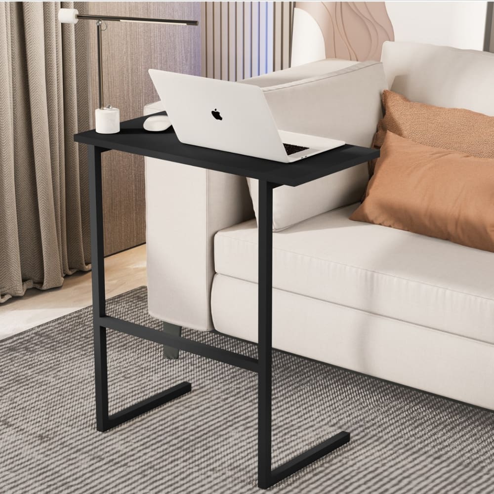 Mesa para Notebook Pés de Ferro Asia Preto Preto