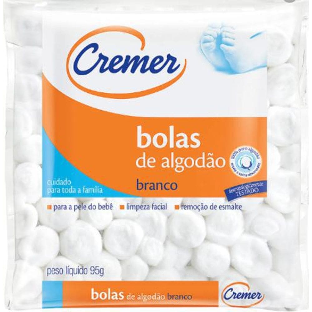 Algodão Hidrófilo 95 G Bola Cremer