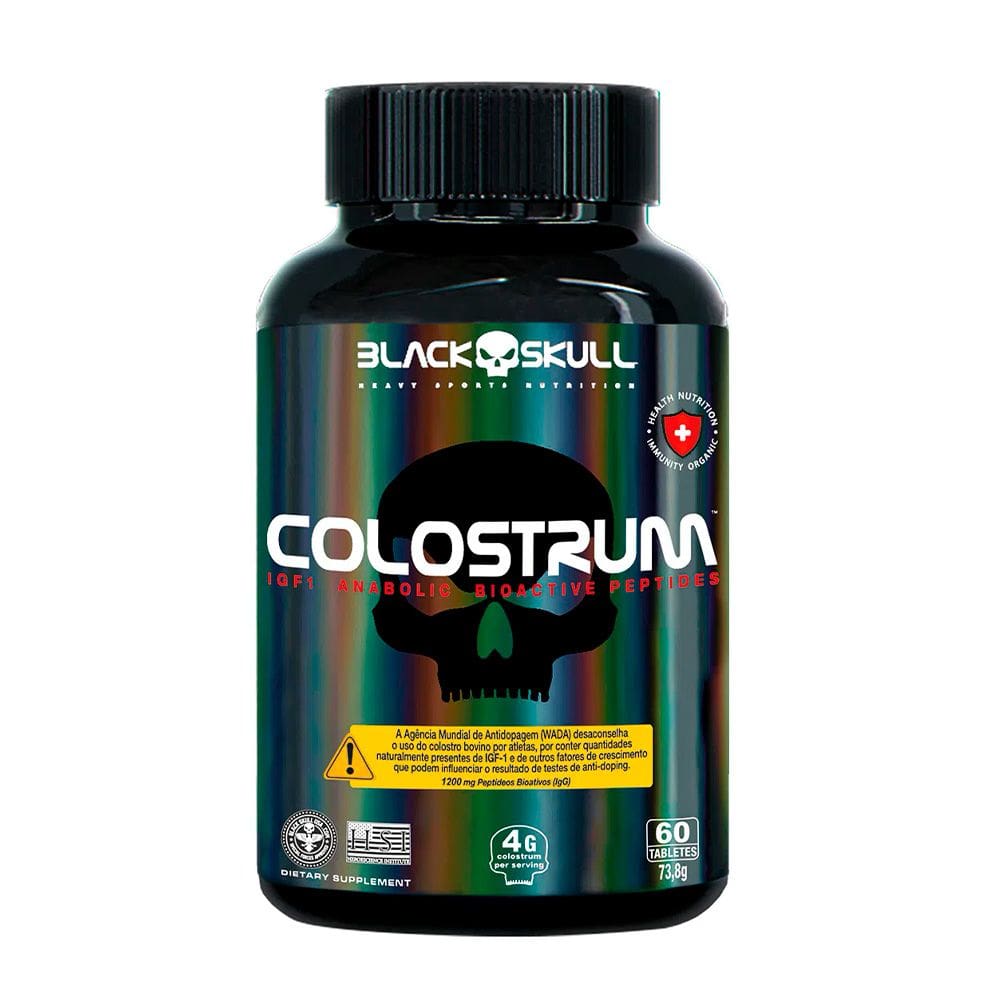 Proteín Premium em Tabletes 4g por Dose Colostrum 60 Tabletes Blackskull