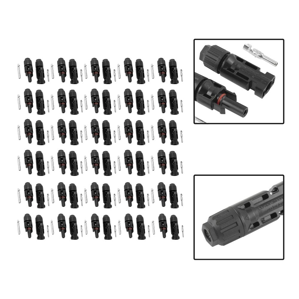 Kit 30 Pares de Conectores MC4 Para Sistemas Fotovoltaico