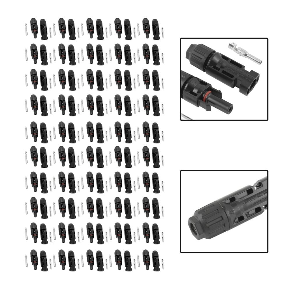 Kit 50 Pares de Conectores MC4 Para Sistemas Fotovoltaico