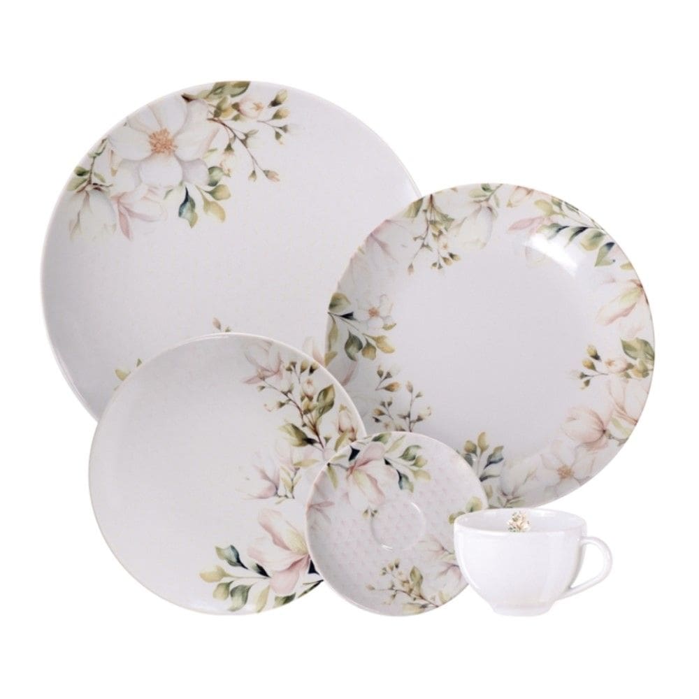 Aparelho de Jantar em Porcelana 20 Peças Magnólia Tramontina
