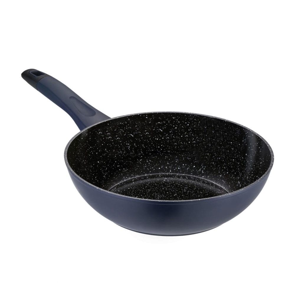 Panela Wok Everyday 28 cm 4,1 L Azul em Alumínio Forjado com Revestimento Antiaderente Indução Oxford