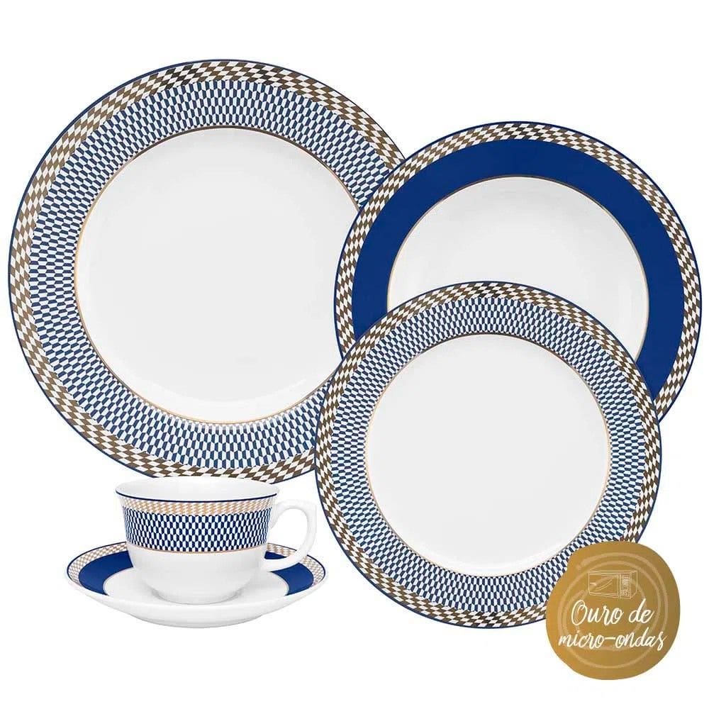Aparelho de Jantar 30 Peças Flamingo Op Art Oxford